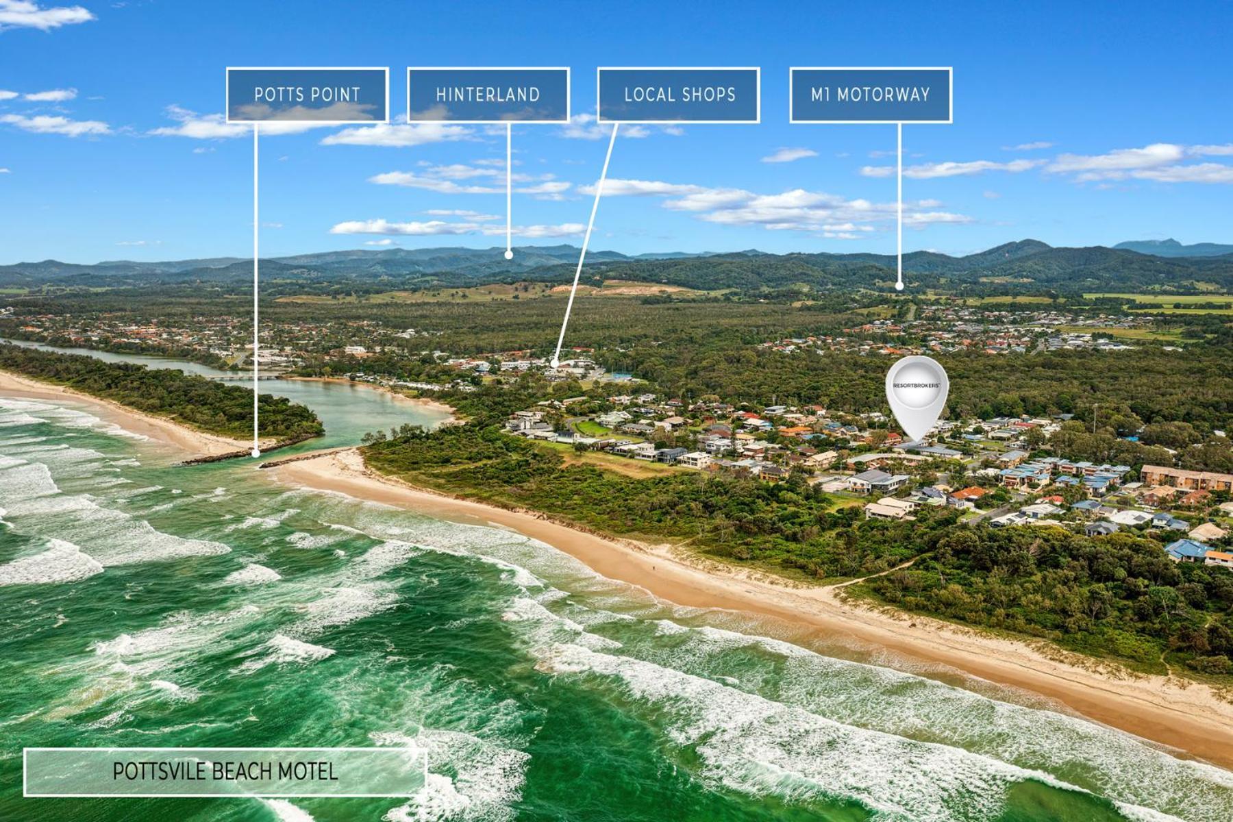 Pottsville Beach Motel المظهر الخارجي الصورة